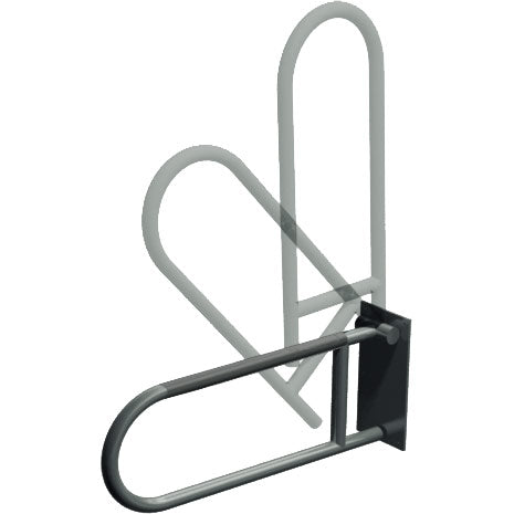 ASI 3551-P Swing Up Grab Bar (1-1/2" O.D) Surface Mounted (Peened)