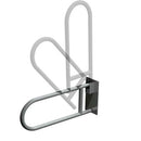 ASI 3451-25P Swing Up Grab Bar (1-1/4" O.D) Peened - w/ Toilet Tissue Holder - Locks - Surface Mounted
