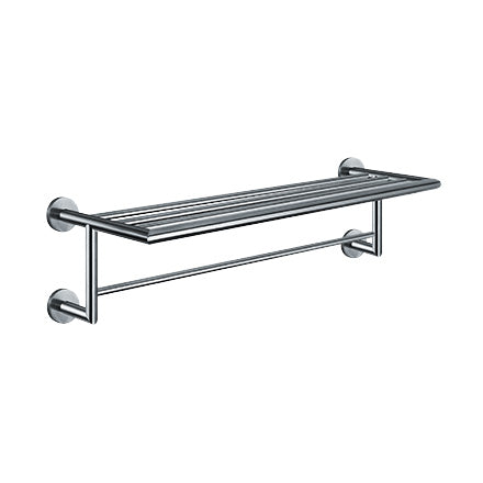 ASI 7383 Towel Shelf w/ Hanger Rod - Surface Mounted