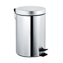 ASI 7317 Waste Receptacle - Pedal Activated Cover - Bright Stainless Steel - Free Standing