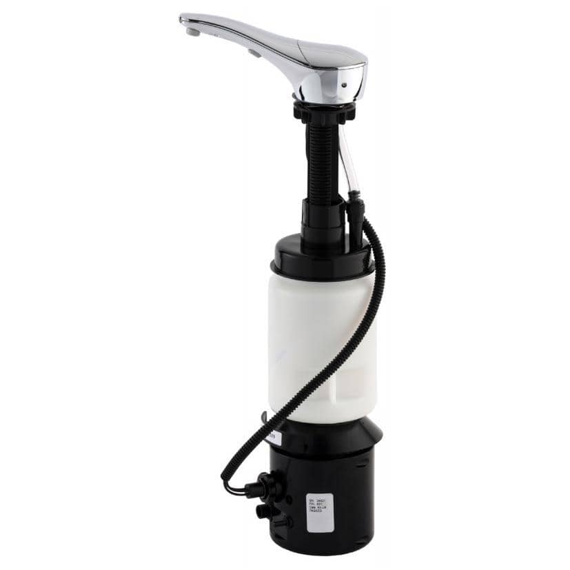 Bobrick B-824 Commercial Liquid Soap Dispenser, Countertop Mounted, Touch-Free, Plastic - 6.75" Spout Length - TotalRestroom.com