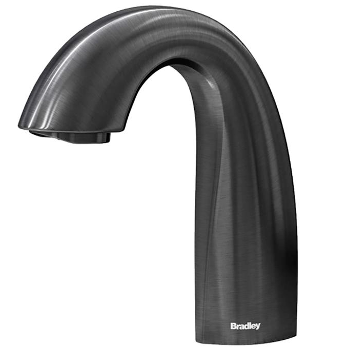 Bradley - S53-3100-RL5-BB - Touchless Counter Mounted Sensor Faucet, .5 GPM, Brushed Black Stainless, Crestt Series