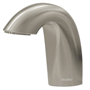 Bradley (6-3100) RFT-BN Touchless Counter Mounted Sensor Soap Dispenser, Brushed Nickel, Crestt Series