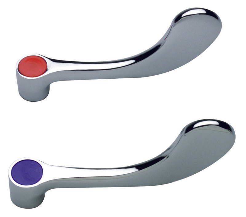 Zurn G60504 AquaSpec Two Wrist Blade Handles for Hot (Red) and Cold (Blue)," 4"