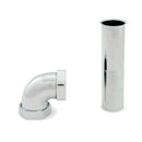 Zurn P6000-QFC-30 Flanged Tube with Elbow, Nut, and Gasket for Concealed Manual Flush Valve," Chrome-Plated Brass