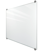 ASI Frameless Non-Magnetic Glass Markerboard Edge Grip 4' X 8' Non-Mag, Length: 96" X Width: 48" - 980820408