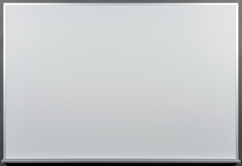 ASI 9800 Quick Ship Porcelain Markerboard w/Angle Tray 4' X 6', Length: 72" X Width: 48" - 980113406