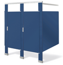 Bradley Toilet Partition (Plastic) 1 In Corner (36"W x 61-1/4"D) - IC13660-PL