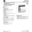 Bradley 5104-00 Commercial Toilet Paper Dispenser, Surface-Mounted, Stainless Steel w/ Satin Finish