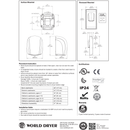World Dryer Airforce J-162 High Efficiency Hand Dryer, Black, Green Spec, Updated Part Number: J-162A3