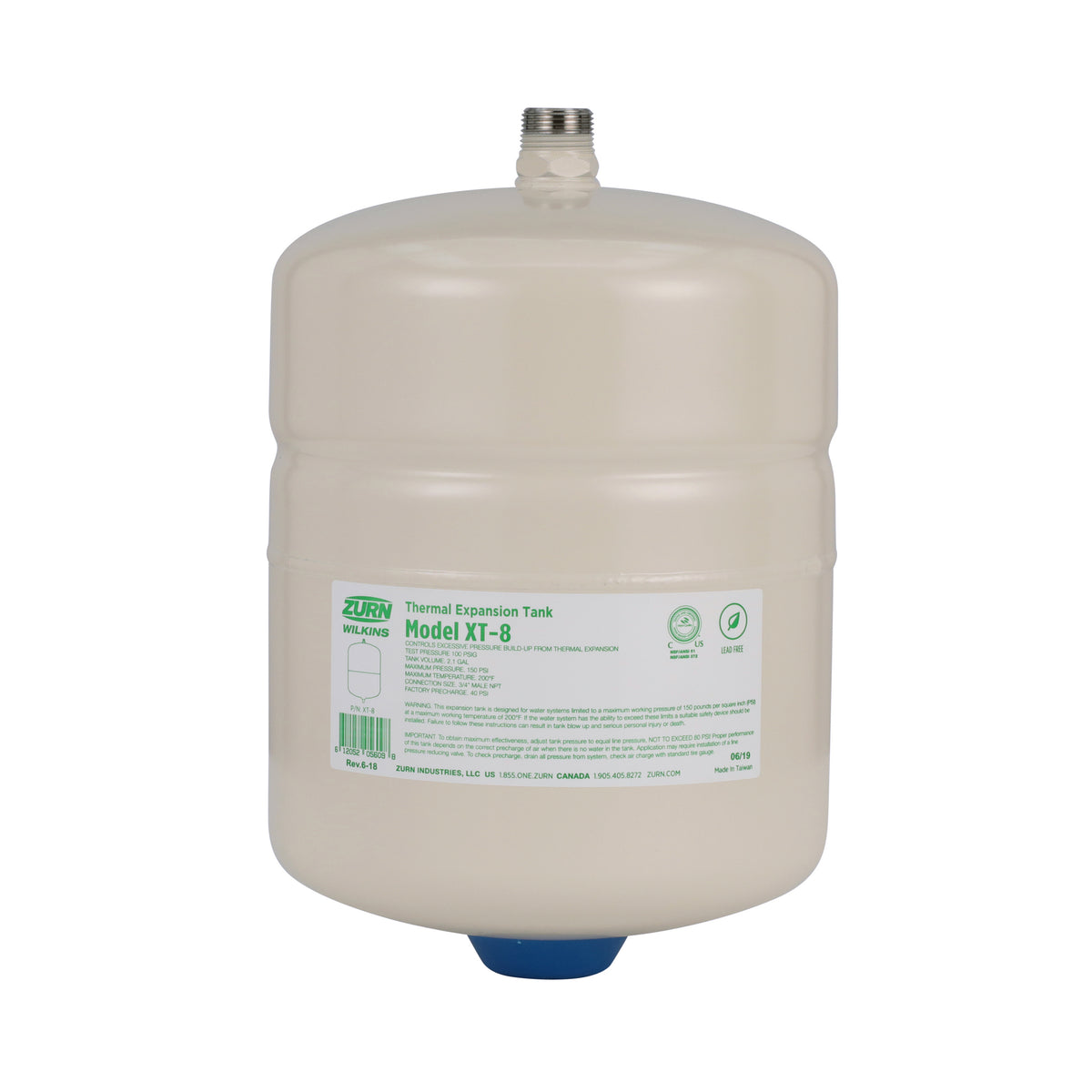 Zurn XT-8 2.1 Gallon XT Thermal Expansion Tank