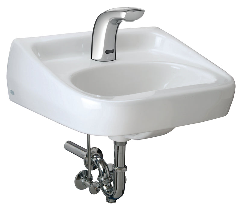 Zurn Z.L2.S Zurn One Sensor Hand Washing System with 20” x 18” Wall Hung Lav (Single hole, batt sensor faucet w/ 0.5 gpm)