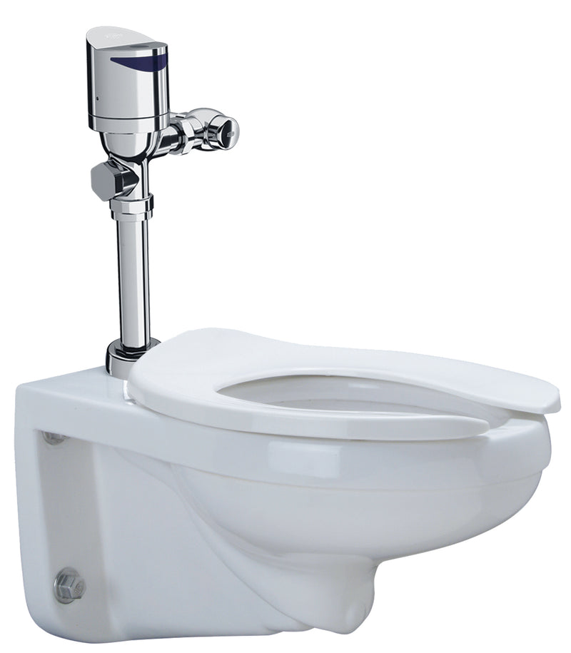 Zurn Z.WC1.S.TM Zurn One Sensor Wall Hung Toilet System with Top Mount 1.1 GPF Battery Powered Flush Valve