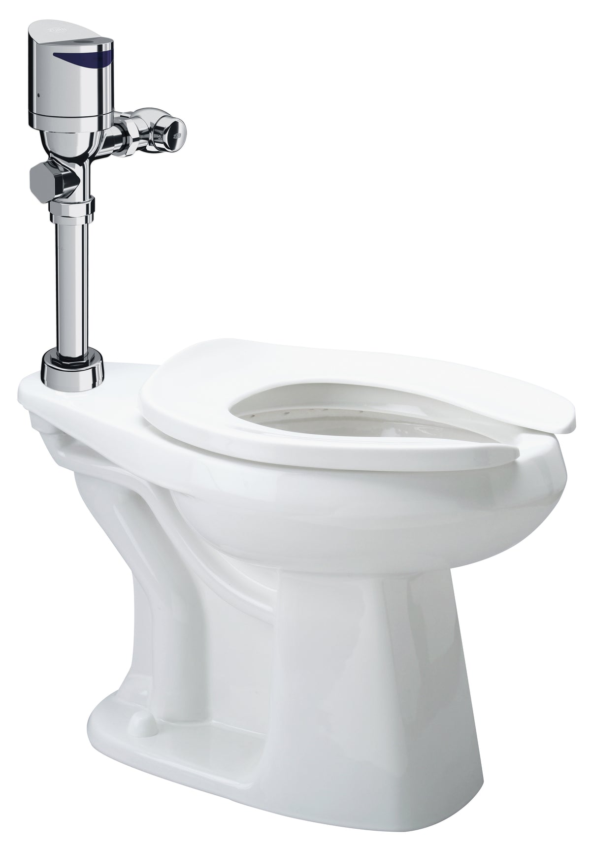 Zurn Z.WC4.AS.TM Zurn One Sensor Floor Mounted ADA Height Toilet System with Top Mount 1.28 GPF Battery Powered Flush Valve
