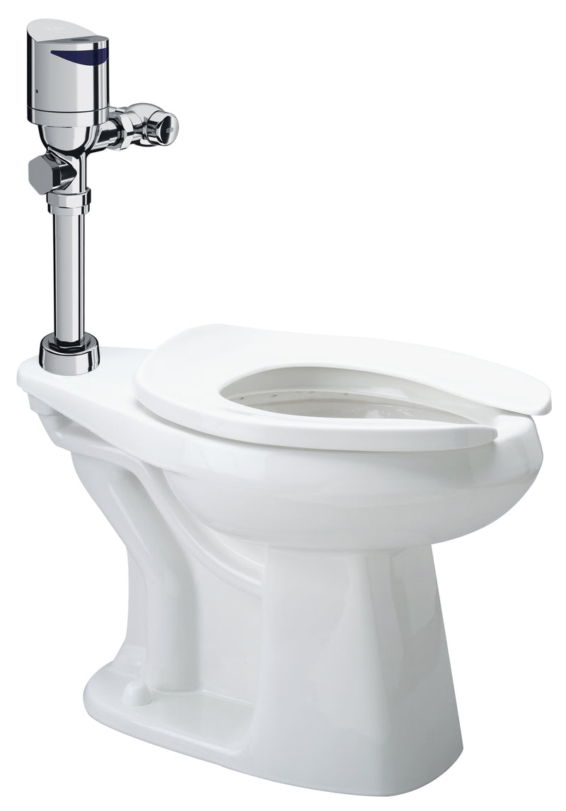 Zurn Z.WC4.AS.TM Zurn One Sensor Floor Mounted ADA Height Toilet System with Top Mount 1.28 GPF Battery Powered Flush Valve