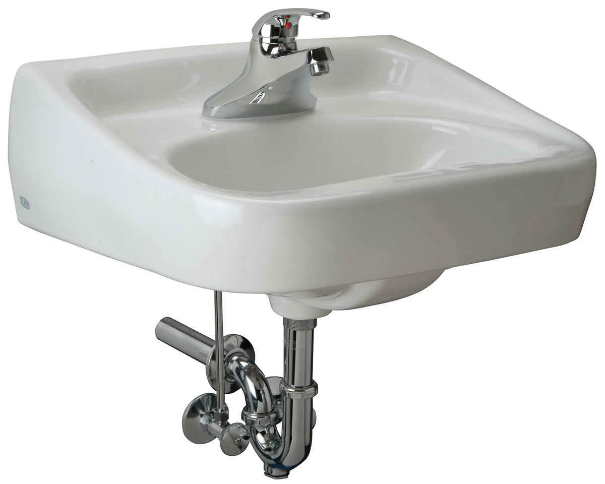 Zurn Z.L2.M Zurn One Manual Hand Washing System with 20” x 18” Wall Hung Lavatory (Single control faucet and 0.5 gpm aerator)