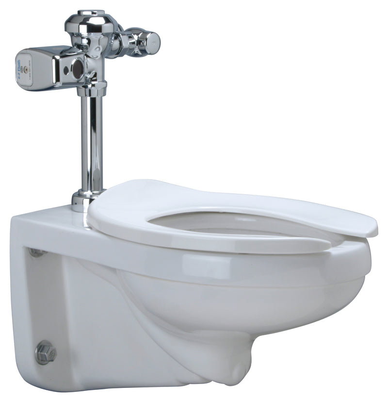 Zurn Z.WC5.S Zurn One Sensor Floor Mounted Toilet System with 1.28 GPF Battery Powered Flush Valve and 14" height
