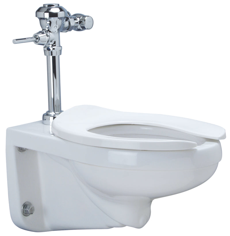 Zurn Z.WC5.M Zurn One Manual Floor Mounted Toilet System with 1.28 GPF Flush Valve and 14" Height