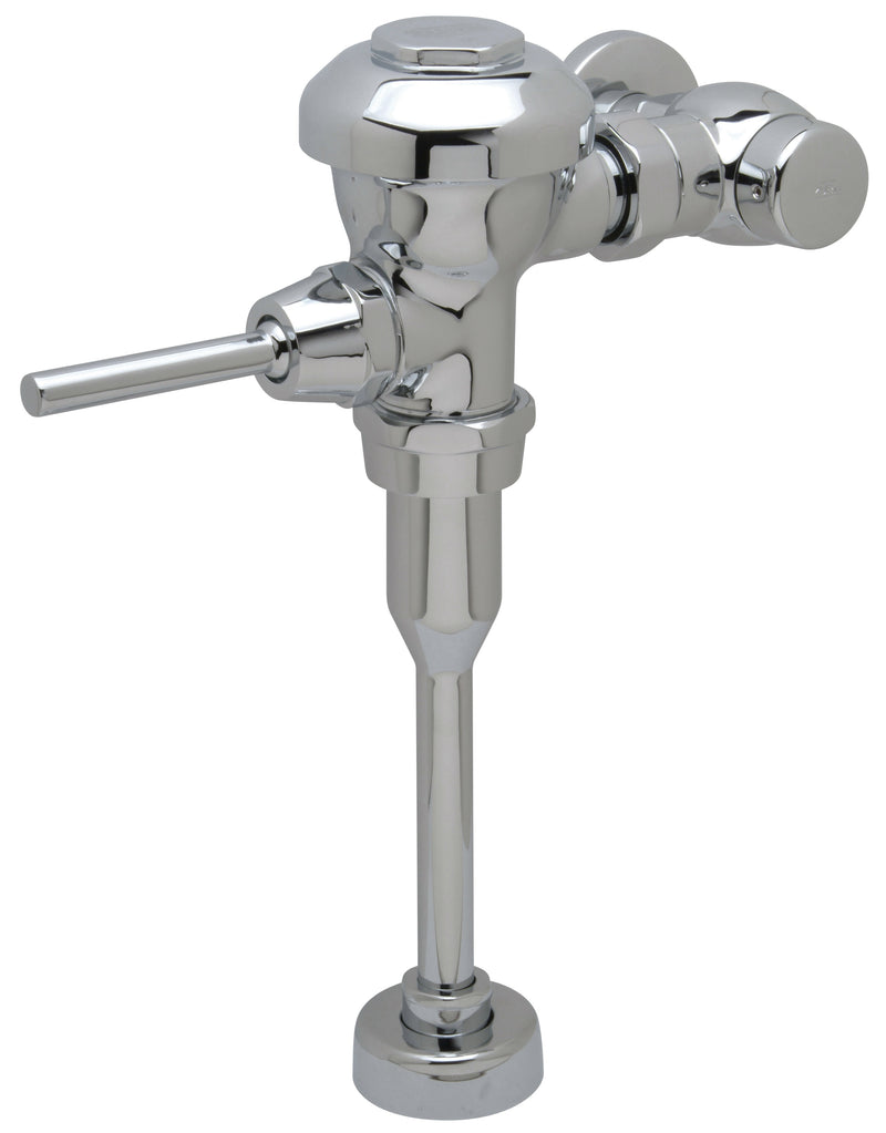 Zurn Z6003-WS1-VC-YB-YC Aquaflush Exposed Manual Diaphragm Flush Valve - 1.0 gpf, Stop Cover, Sweat Solder Kit, Cast Wall Flange in Chrome
