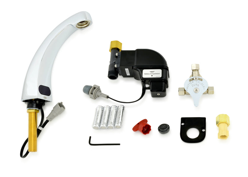 Zurn Z6913-XL-MV AquaSense Sensor Faucet, Single Hole, 0.5 GPM Aerator, Mixing Valve, Chrome