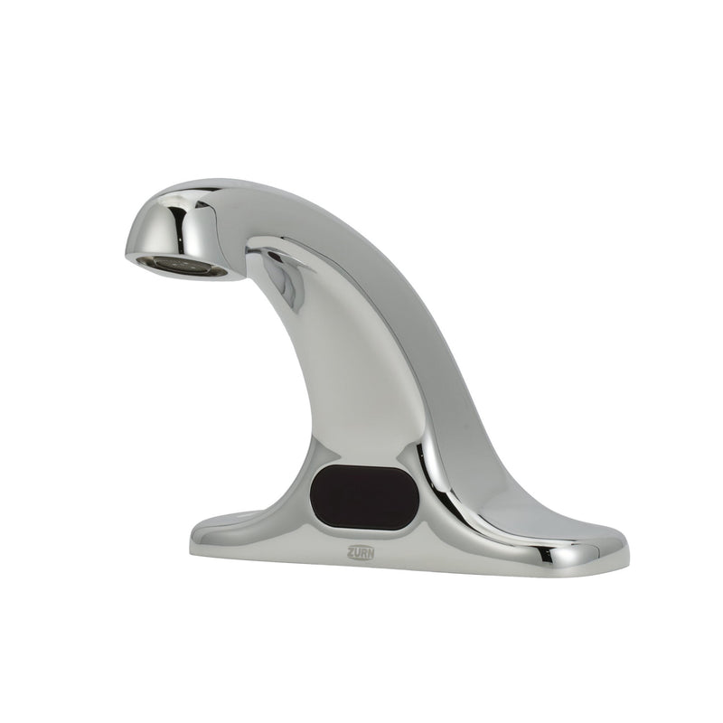 Zurn Z6915-XL-SSH AquaSense Centerset Sensor Faucet with 0.5 GPM Aerator, Single Stainless Supply Hose," and 4" Deck-Mount Spout