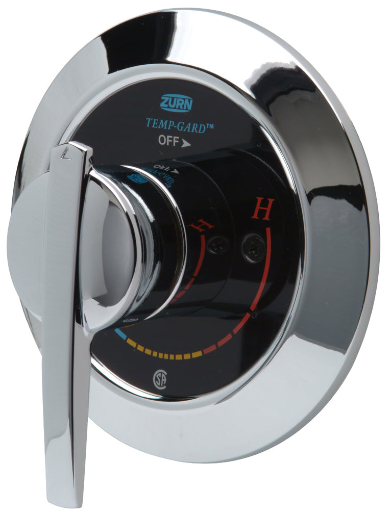 Zurn Z7100-SS-LH Temp-Gard I Pressure-Balanced Brass Shower Valve, Chrome-Plated