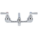 Zurn Z842H1-XL AquaSpec Wall-Mount Sink Faucet with 12" Tubular Swing Spout, Lever Handles, 2.2 gpm Pressure-Compensating Aerator