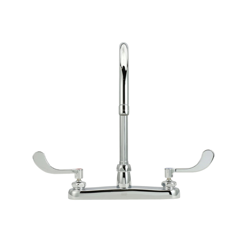 Zurn Z871C4-XL-17F -XL FAUCET, 8" KITCHEN 8" GOOSENECK SPOUT, w/ 4" WB HANDLES '17F'