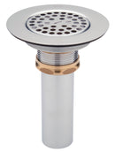 Zurn Z8739-PC Flat Grid Sink Strainer with Wide Top for 3" Drain Openings, Chrome-Plated Brass