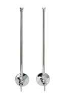 Zurn Z8804-XL-LK-PC Angle Stop Valve with Loose Key," 1/2" NOM, 3/8" OD, Compression Fitting, Lead-Free