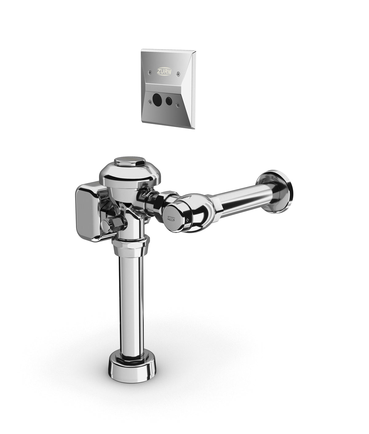 Zurn ZEMS6000PL-HET-W1 AquaFlush Plus Smart ZEMS Exposed Hardwired Sensor Flush Valve 1.6 gpf 11-1/2" Rough-In 1-1/2" Top Spud In Wall Sensor