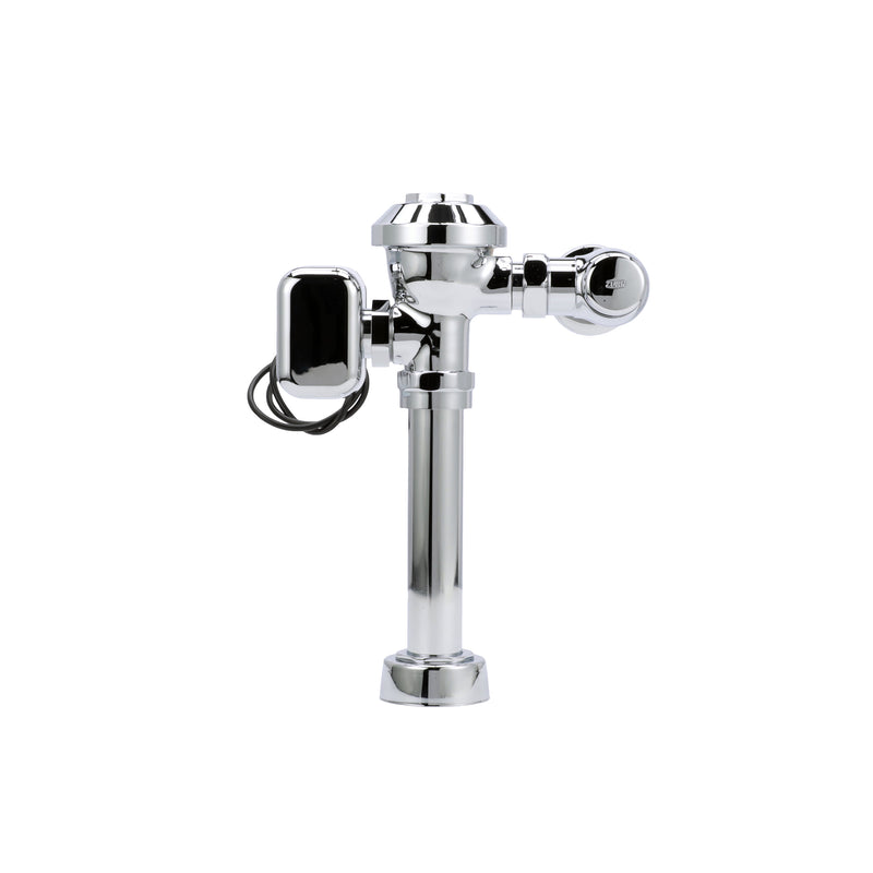 Zurn ZEMS6000PL-WS1 AquaFlushPlus ZEMS Exposed Hardwired Sensor Flush Valve 1.6 gpf 11-1/2" Rough-In 1-1/2" Top Spud In Wall Sensor Chrome