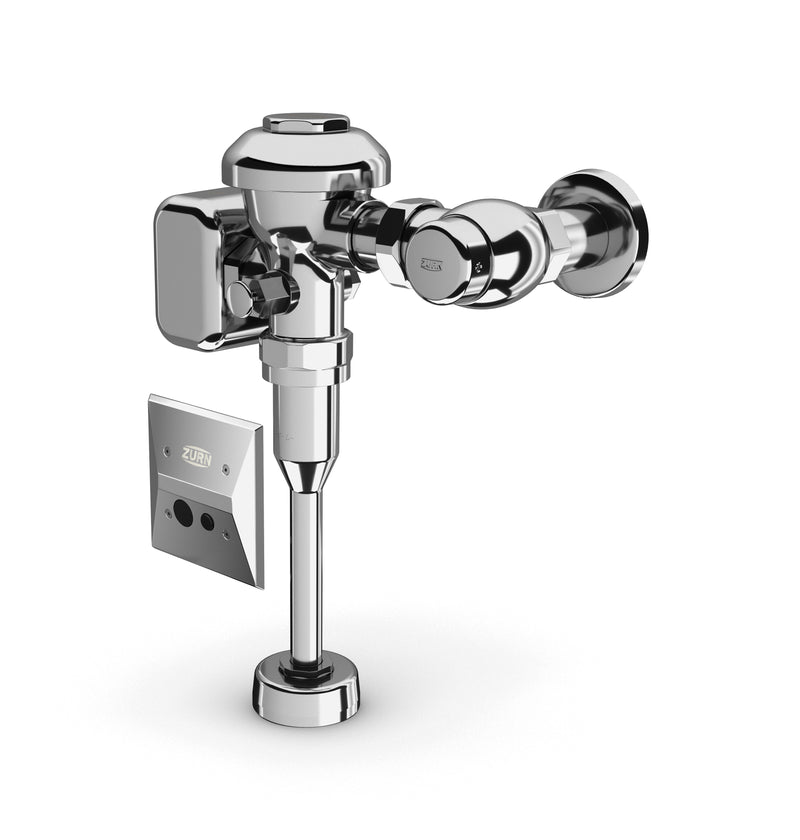 Zurn ZEMS6003PL-ULF-W1 AquaFlush ZEMS Exposed Hardwired In Wall Sensor Flush Valve, 0.125 gpf," 3/4" Top Spud, and 11-1/2" Rough In Chrome