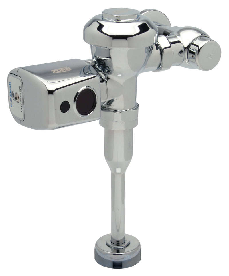 Zurn ZER6003PL-WS1-CPM AquaFlush Plus PL ZER Exposed Sensor Diaphragm Flush Valve with 1.0 GPF and Metal Cover in Chrome
