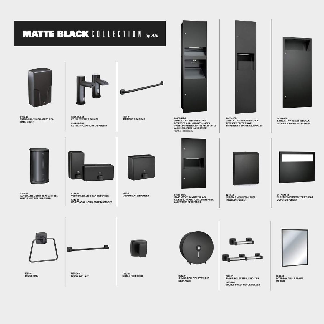 ASI 0210-41 Traditional - Paper Towel Dispenser - Multi, C-Fold