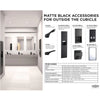 Bobrick 290-2436.MBLK (24 x 36) 290, Welded-Frame Mirrors, Matte Black, 24