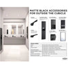 Bobrick 150CX36.MBLK (36 x 1.5) Matte Black 36