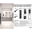 Bobrick 3013.MBLK Matte Black Recessed Seat-Cover Dispenser