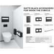 Bobrick 35883.MBLK Matte Black Trimline Recessed Toilet Tissue Dispenser