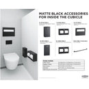 Bobrick 3803.MBLK Matte Black Towel Dispenser and Open Waste