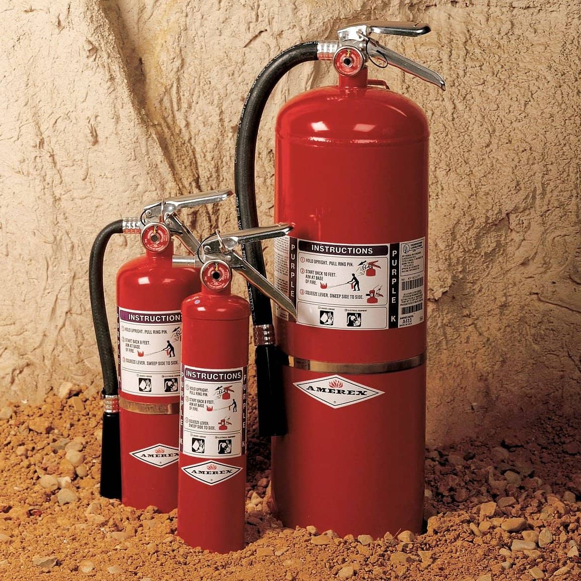 Amerex Purple K Dry Chemical Fire Extinguisher with 2.5 lb. - TotalRestroom.com