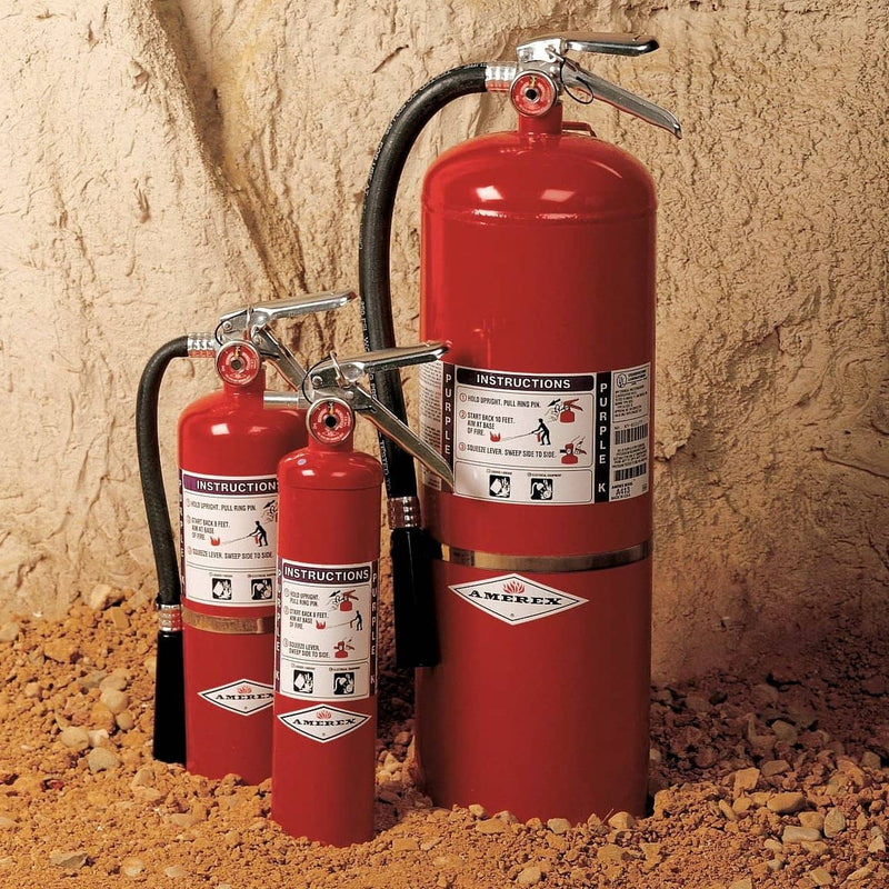 Amerex Purple K Dry Chemical Fire Extinguisher with 20 lb. - TotalRestroom.com