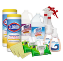 COVID Essentials Pack w/ Clorox Wipes, Lysol, Sani Wipes, Soaps, Spray Bottles & Microfiber Cloths - TotalRestroom.com
