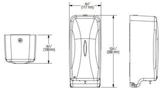 Bradley 6A01-11 Commercial Liquid Soap Dispenser, Surface-Mounted, Touch-Free, Stainless Steel - 24 Oz - TotalRestroom.com