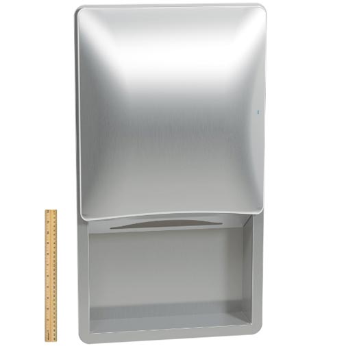 Bradley 2A02 Commercial Paper Towel Dispenser, Recessed-Mounted, Stainless Steel