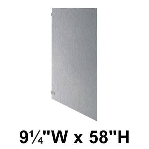 Bradley S440-12 C Toilet Partition Panel, 9-1/4"W x 58"H, Stainless Steel - TotalRestroom.com
