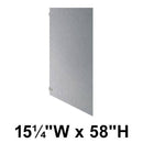 Bradley S440-18C Toilet Partition Panel, 15-1/4"W x 58"H, Stainless Steel - TotalRestroom.com