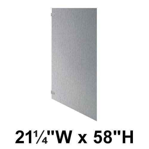 Bradley S440-24C Toilet Partition Panel, 21-1/4"W x 58"H, Stainless Steel - TotalRestroom.com