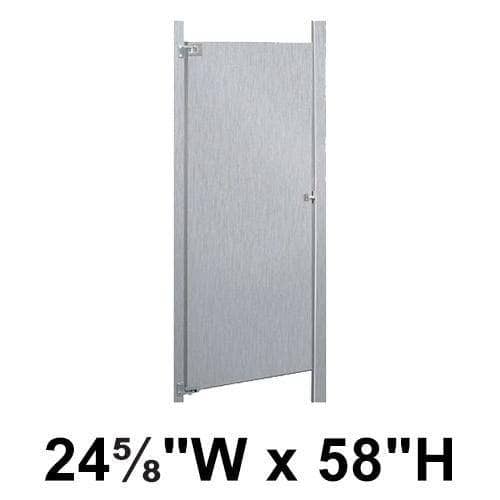 Bradley S490-25 Toilet Partition Door, 24-5/8"W x 58"H, Stainless Steel - TotalRestroom.com