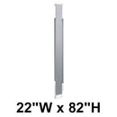 Bradley S479-22 Toilet Partition Pilaster, 22"W x 82"H, Stainless Steel - TotalRestroom.com